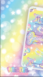 Gemini Zodiac Air Sign Aesthetic Celestial Twin Stars Wallpaper