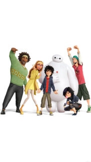 Big Hero 6 Character Group Portrait Mobile Wallpaper