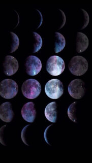 Mystical Lunar Cycle and Moon Phases Energy Spiritual Wallpaper