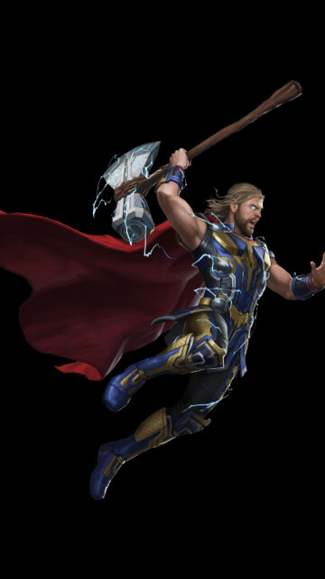 Thor Odinson Marvel Cinematic Universe Action 4K Mobile Wallpaper