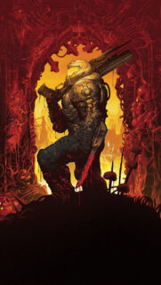 Doom Slayer Bloody Warrior Mobile Wallpaper
