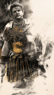 Gladiator Warrior Stylized Pedro Pascal 4K Mobile Wallpaper