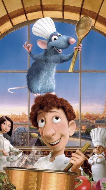 Ratatouille Remy and Linguini Culinary Fun Mobile Wallpaper