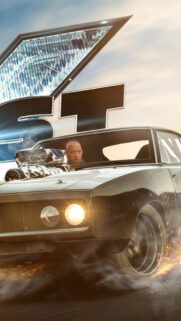 Vin Diesel in Dodge Charger Fast and Furious Mobile Wallpaper