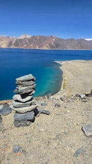 Stunning Pangong Lake Mountain Scenery Mobile Wallpaper