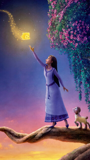 Disney Wish Asha and Star Fantasy Mobile Wallpaper