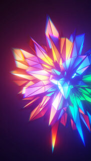 Radiant Crystal Geometry Energy Manifestation Wallpaper