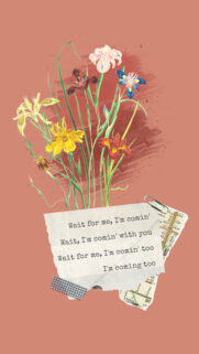 Botanical Subway Collage Mobile Wallpaper