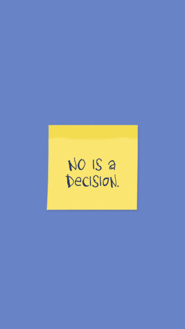 Minimalist Inspirational Quote Yellow Sticky Note Mobile Wallpaper