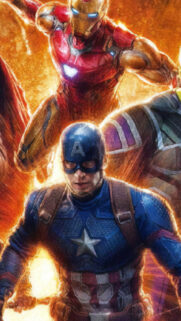 Marvel Avengers Iron Man and Captain America Mobile Wallpaper