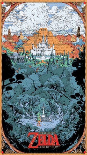 The Legend of Zelda A Link to the Past Art Mobile Wallpaper