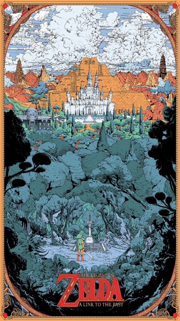 The Legend of Zelda A Link to the Past Art Mobile Wallpaper