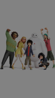 Big Hero 6 Character Group Portrait Mobile Wallpaper