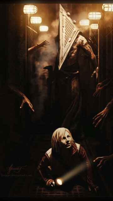 Silent Hill Pyramid Head Horror Mobile Wallpaper