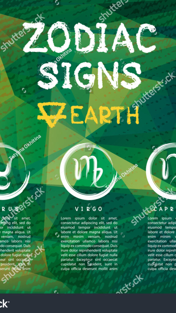 Virgo Earth Element Zodiac Sign Minimalist Artistic Spiritual Wallpaper