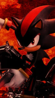 Shadow the Hedgehog High-Octane Action Mobile Wallpaper