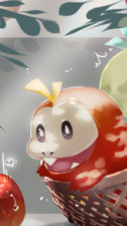Fuecoco from Pokemon Scarlet and Violet Mobile Wallpaper