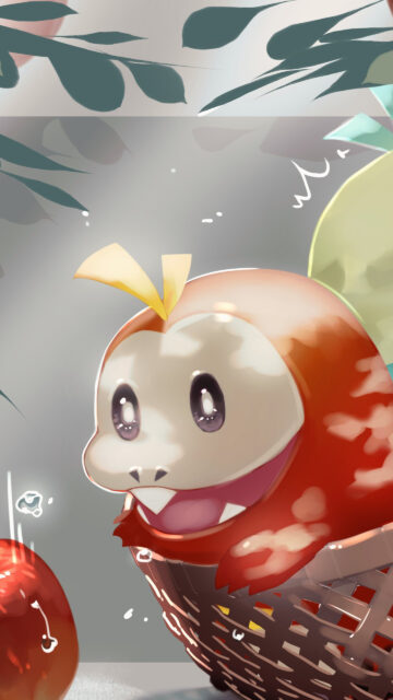 Fuecoco from Pokemon Scarlet and Violet Mobile Wallpaper