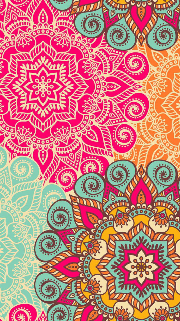 Vibrant Mandala Spiritual Geometry Art for Daily Energy Balance Wallpaper