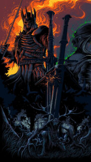 Eredin and Ciri Witcher 3 Dark Fantasy Mobile Wallpaper