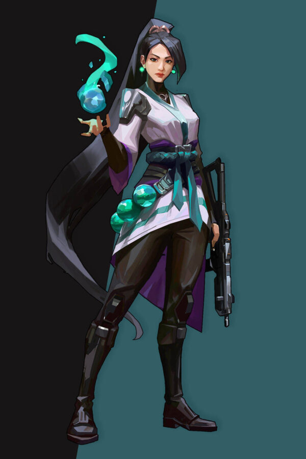 Sage Valorant Character 4K Mobile Wallpaper