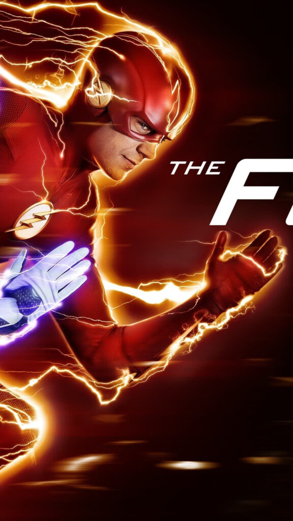 The Flash Red Speedster Cinematic Action Mobile Wallpaper
