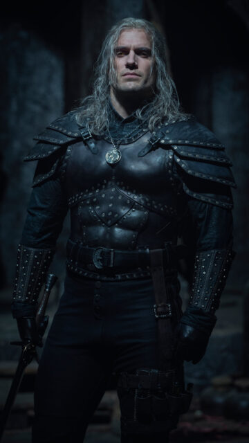 Geralt of Rivia The Witcher Netflix Portrait Mobile Wallpaper