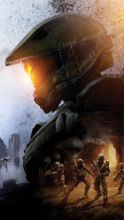 Halo 5 Guardians Master Chief and Blue Team Mobile Wallpaper