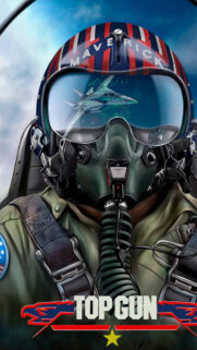 Top Gun Maverick Pilot Helmet Artwork Mobile Wallpaper