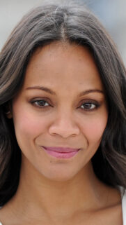 Zoe Saldana Close-Up Portrait Mobile Wallpaper