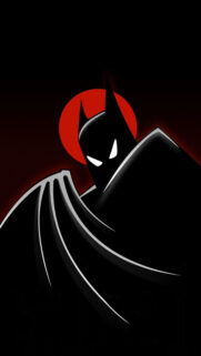 Minimalist Batman Animated Series Art Mobile Wallpaper