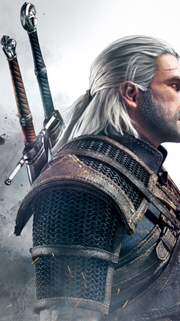 Geralt of Rivia Profile Witcher 3 Mobile Wallpaper