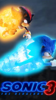 Sonic and Shadow Cinematic Action Mobile Wallpaper