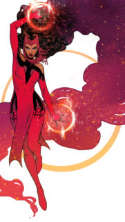 Scarlet Witch Magical Aura Digital Art Mobile Wallpaper