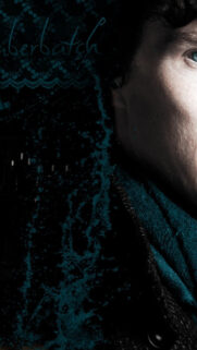 Benedict Cumberbatch Artistic Blue Splash Mobile Wallpaper