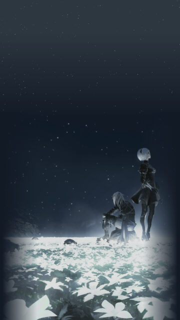 2B and 9S Nier Automata Mobile Wallpaper