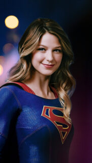 Melissa Benoist as Supergirl Portrait High Quality Mobile Wallpaper