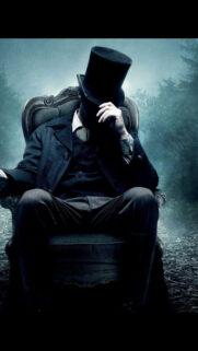 Mysterious Gentleman in Top Hat Dark Forest Mobile Wallpaper