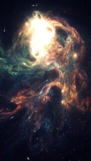 Nebula Aura Energy and Spiritual Transformation Celestial Wallpaper