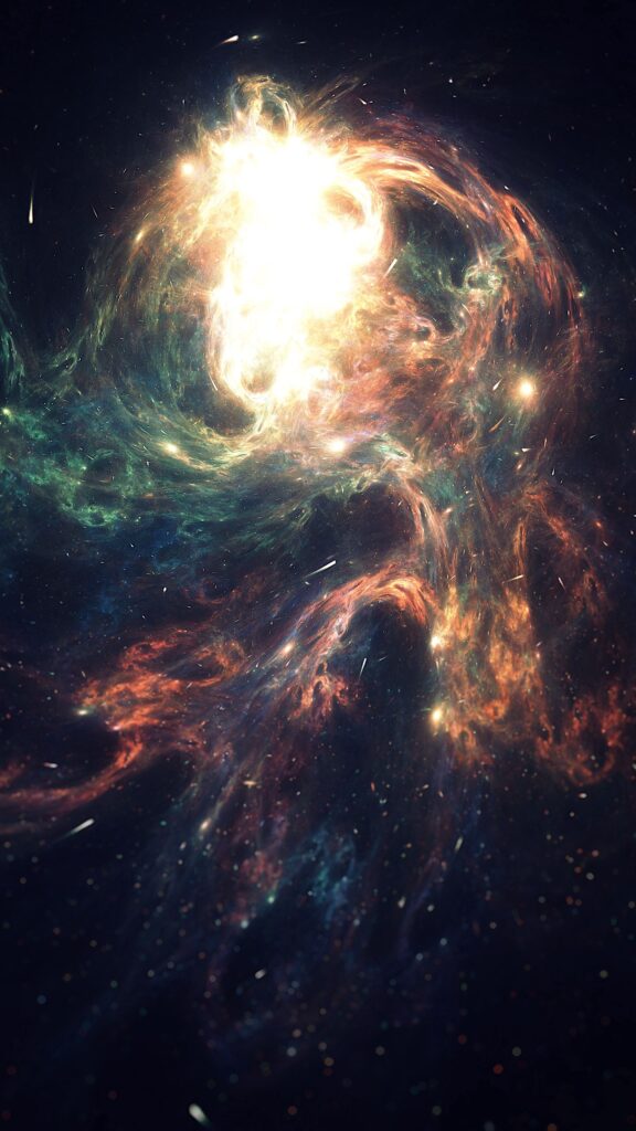 Nebula Aura Energy and Spiritual Transformation Celestial Wallpaper