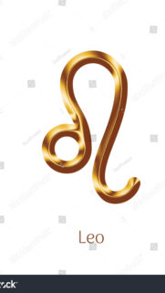 Radiant Gold Leo Zodiac Sign High Quality Luxury Spiritual Wallpaper