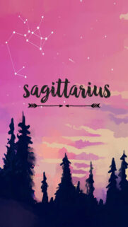 Sagittarius Celestial Wanderer Zodiac Constellation Aesthetic Phone Wallpaper