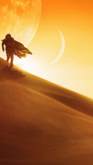 Dune Part Two Minimalist Silhouette Cinematic Mobile Wallpaper