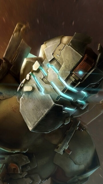 Isaac Clarke Dead Space Helmet Close-up Mobile Wallpaper