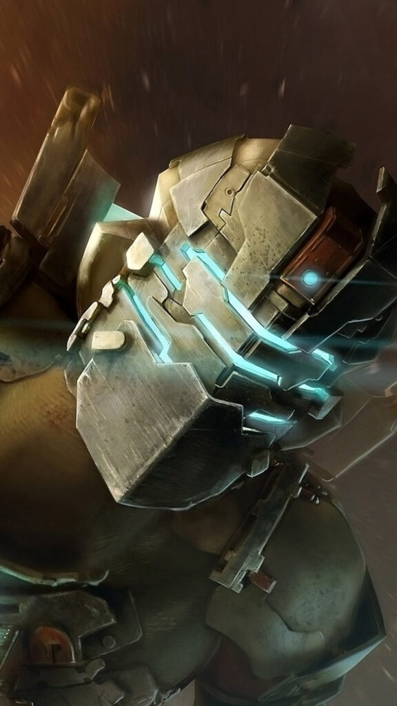 Isaac Clarke Dead Space Helmet Close-up Mobile Wallpaper