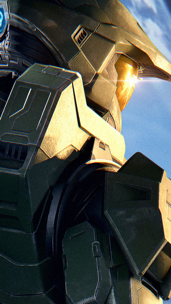 Master Chief Mjolnir Armor Close-up 4K Phone Wallpaper
