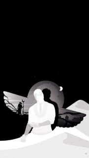 Minimalist Moon Knight Suit Mobile Wallpaper