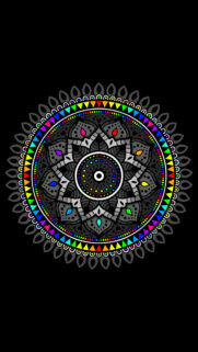 Vibrant Spiritual Chakra Mandala Energy Art and Sacred Geometry Wallpaper