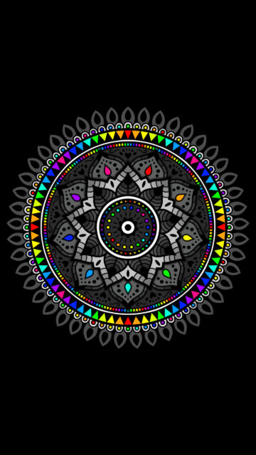 Vibrant Spiritual Chakra Mandala Energy Art and Sacred Geometry Wallpaper
