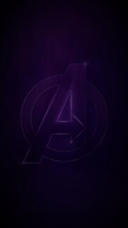 Avengers Minimalist Cosmic Emblem Mobile Wallpaper